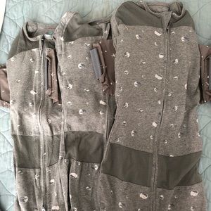 Snoo sleep sacks in gray planets